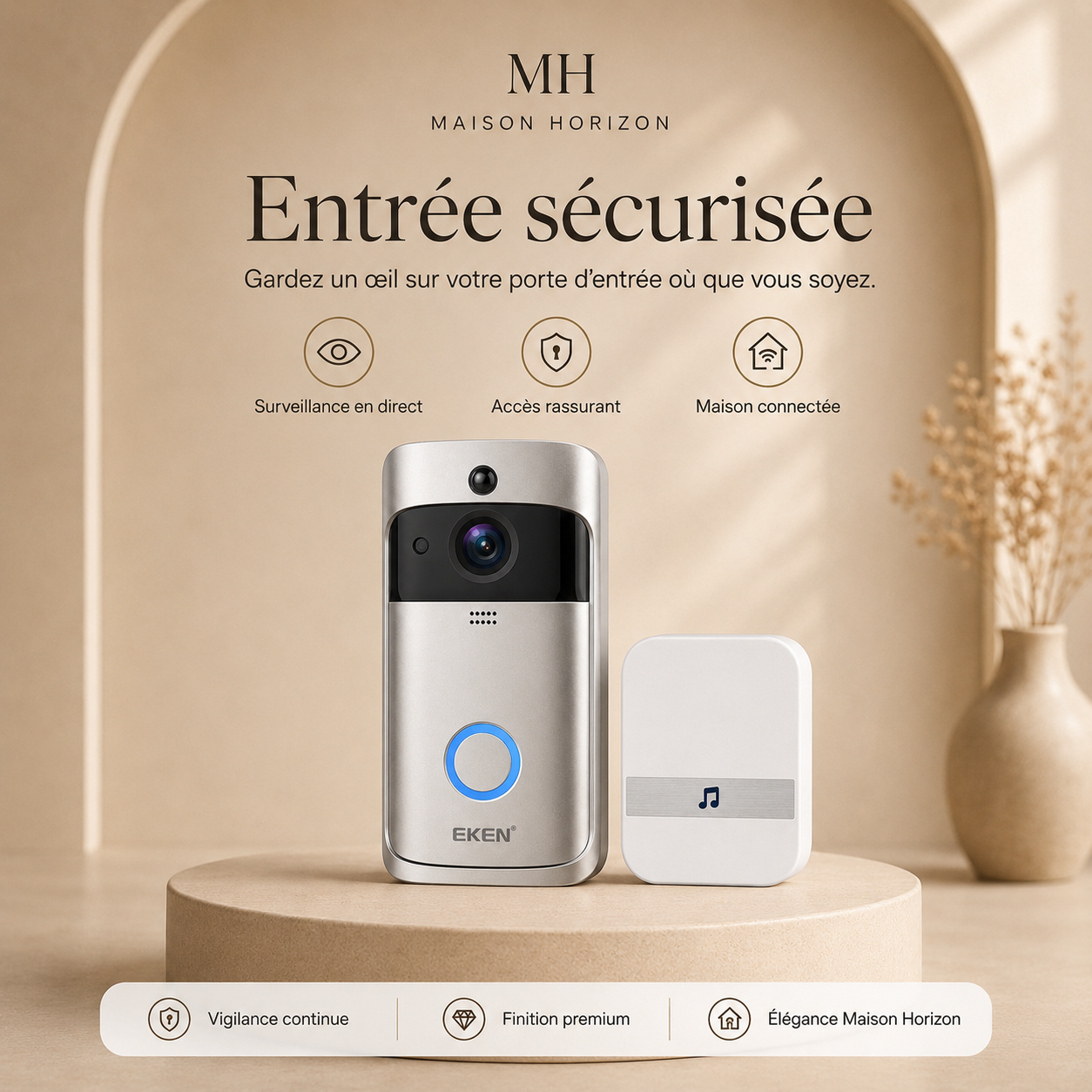 Sonnette vidéo connectée