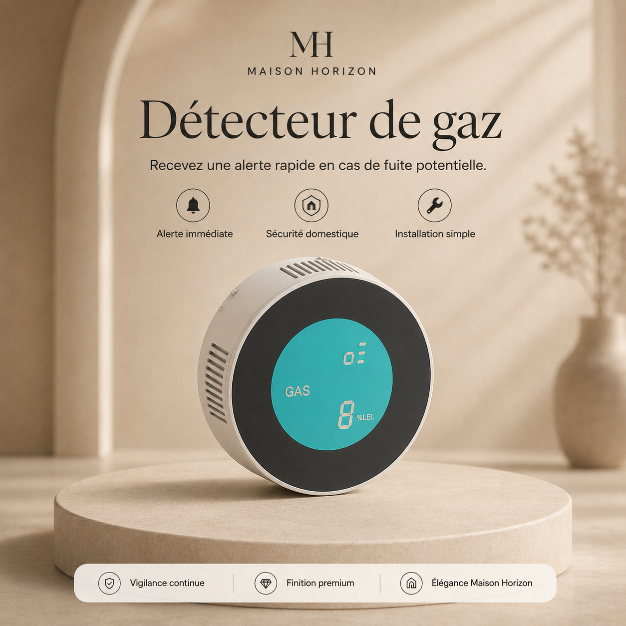 Détecteur de gaz Maison Horizon