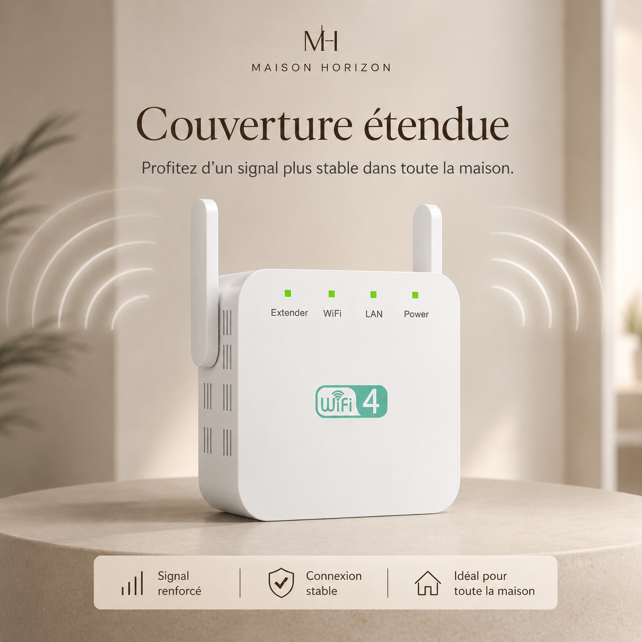Amplificateur WiFi Maison Horizon pour améliorer la couverture