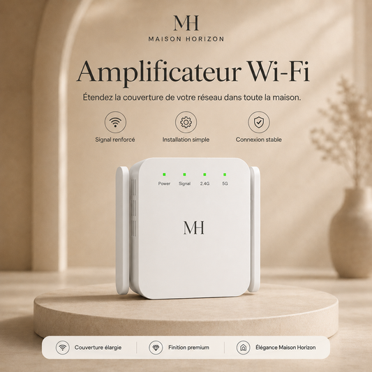 Amplificateur WiFi Maison Horizon visuel publicitaire premium