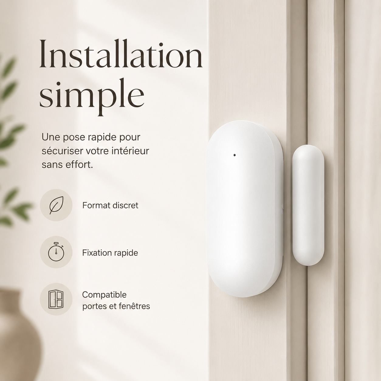 Installation simple capteur ouverture Maison Horizon