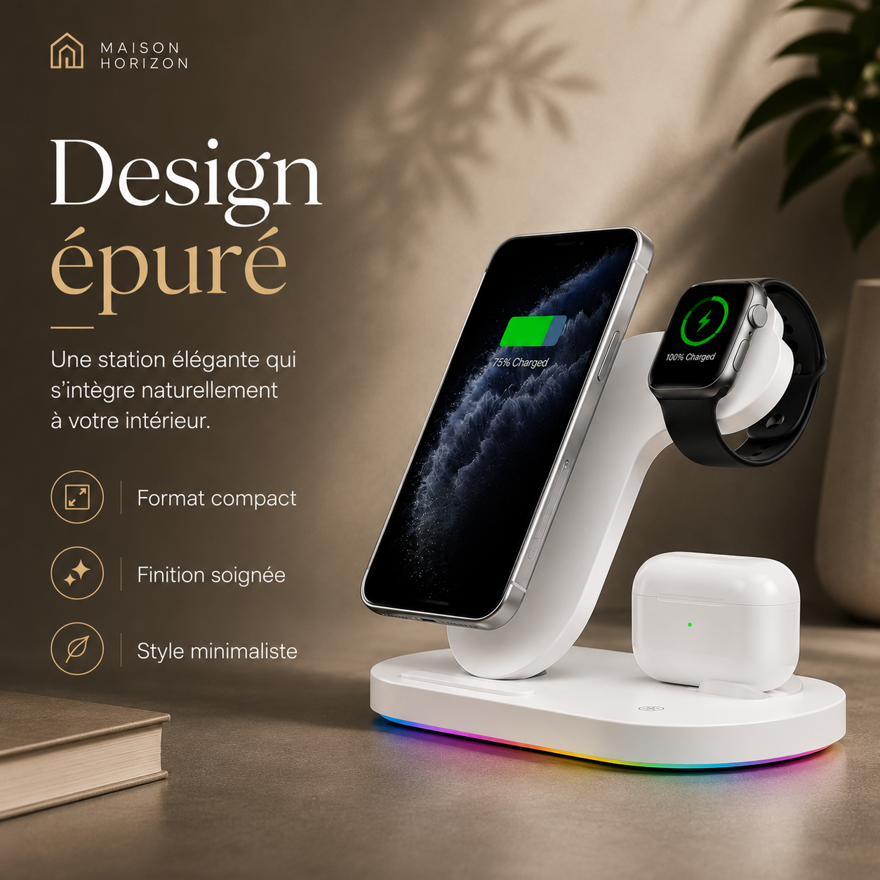 Station de charge Maison Horizon design épuré
